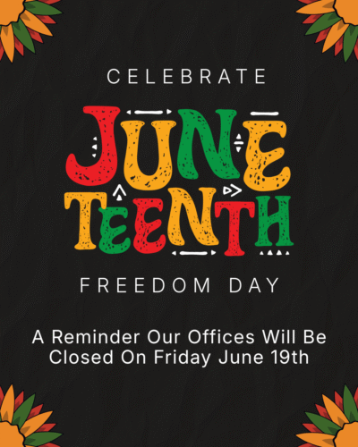 Red Yellow and Green Typographic Juneteenth Instagram Post